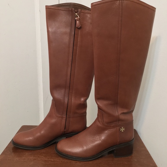 Tory Burch Dark Sepia Fulton knee High Boot Size 8M - Picture 6 of 16